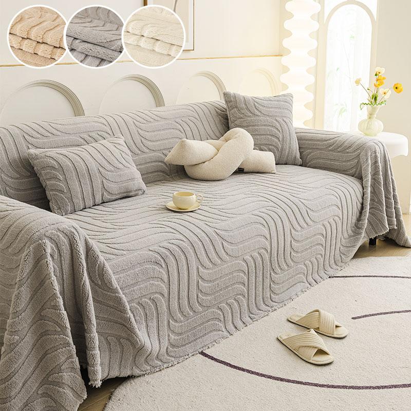 1PC-Shu Mianrong all inclusive sofa cover cloth  new retro high-end feeling anti cat scratch sofa cloth