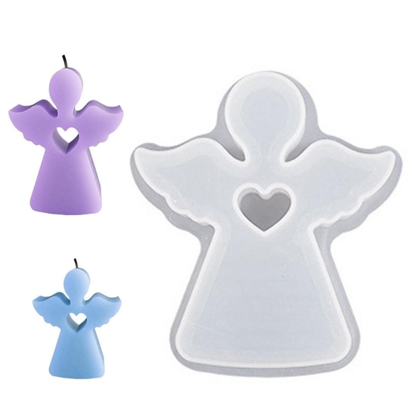 Quality Silicone Mould Easter Cherub Design Perfect For Crafting Scented Candle Highly Temperature Resistance Mould