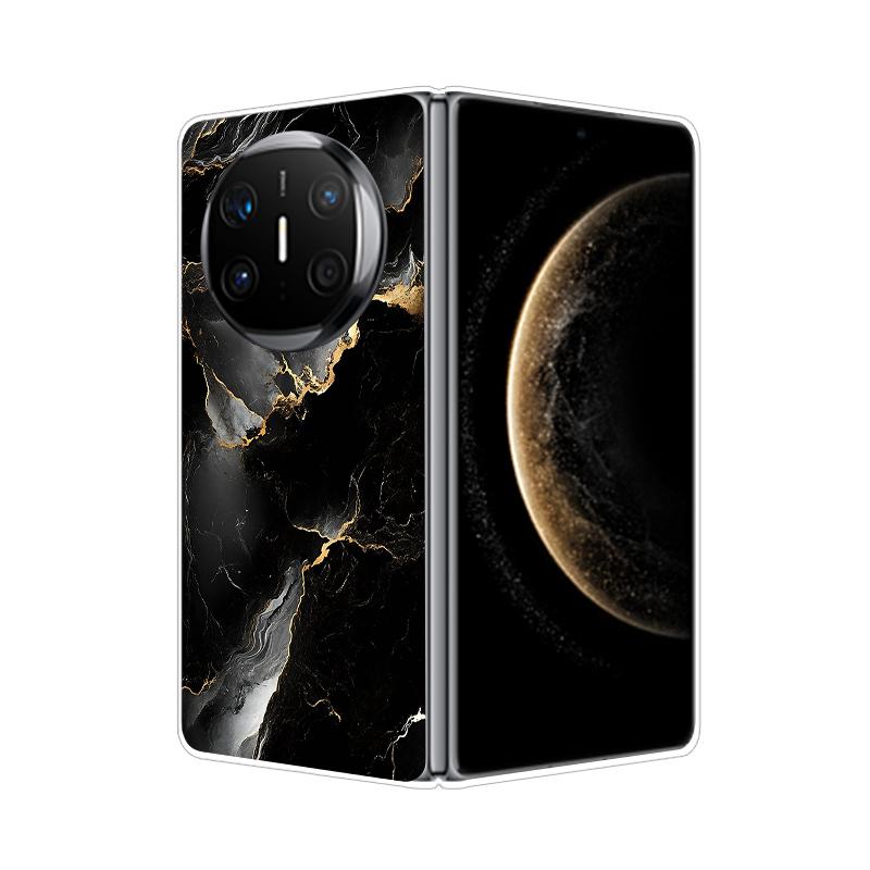 For HuaWei Mate X6 Case Marble Soft Hard PC Shell Back Cover For HuaWei Mate X3 X5 X6 X2 Full Coverage Phone Shell MateX6 Capa