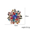SKEDS Luxury Big Rhinestone Flower Brooches Pins For Women Lady Shiny Boutique Decoration Badges Lady Party Banquet Corsage