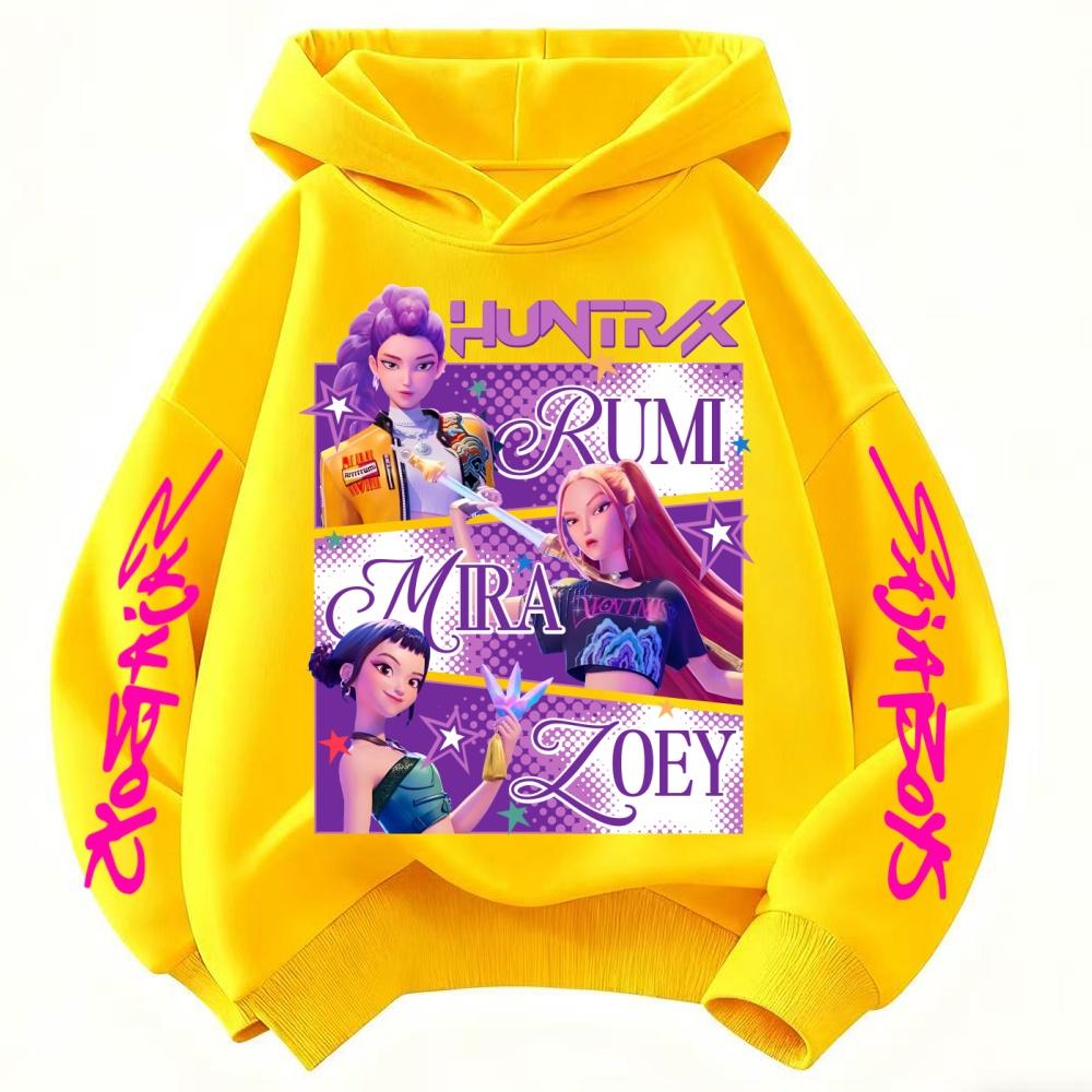 KPop Demon Hunters Hoodie Kids Clothes Princess Girls Clothing Fashion Boys Clothes Spring Autumn Sweatshirt Child Tops