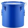 Fryer Grease Bucket, 8 Gal Oil Disposal Caddy Carbon Steel Fryer Oil Bucket with Rust-Proof Coating, Oil Transport Container with Lid, Lock Clips,