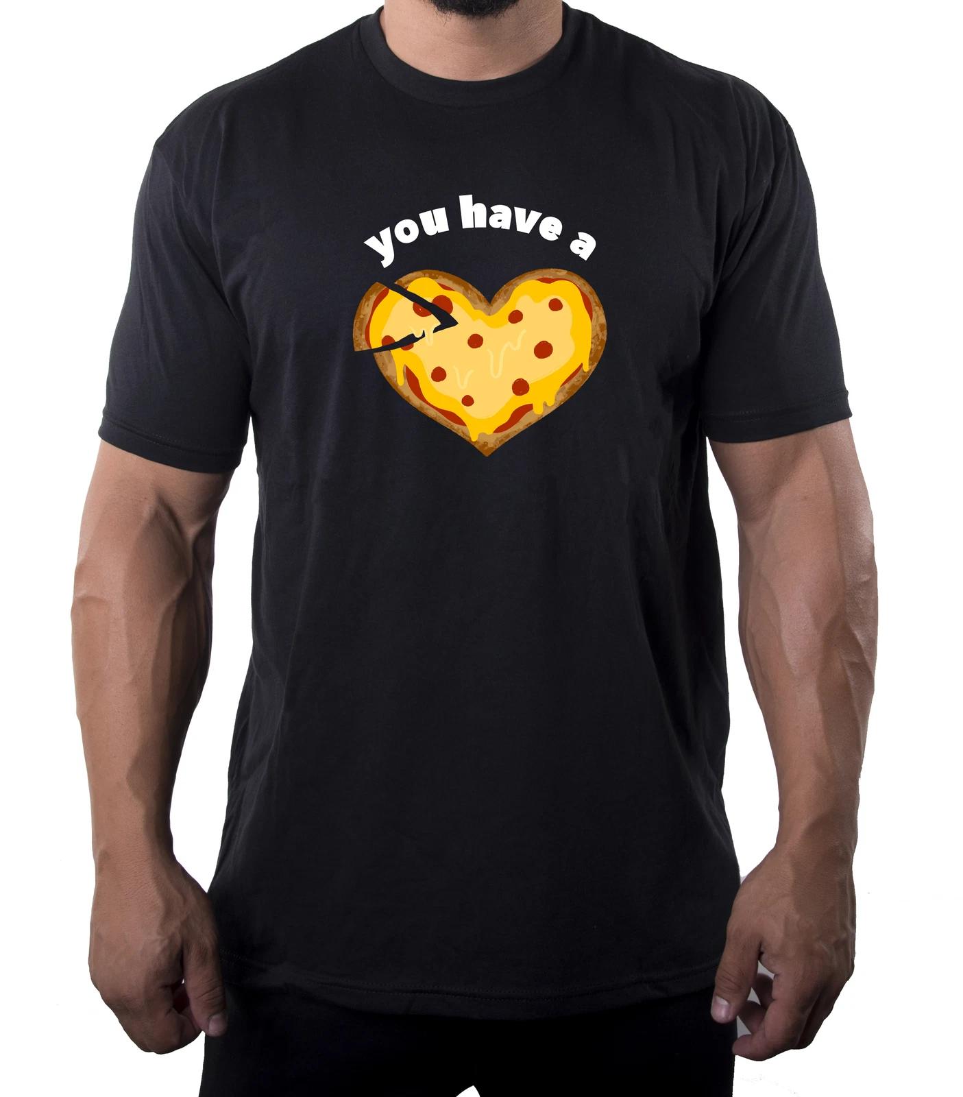 You Have A Pizza My HearT-Shirt, Valentine Men s T-Shirts, Graphic Men s Shirts S