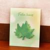 30Sheets Green Leaves Memo Pads Simple Scrapbooking Sticker School Supplies Post Sticky Notes Office Stationery