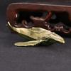 Vintage Copper Whale Statue Figurines Miniatures Antique Office Tea Pet Desktop Crafts Ornaments Home Decoration Accessories