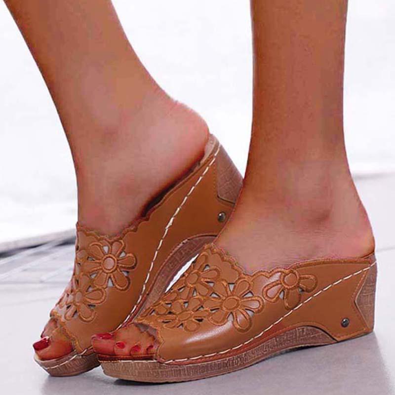 Women Shoes Sandals Summer Wedge Shoes Woman Casual Women's Sandals Slip On Party Zapatos De Mujer Female Footwear