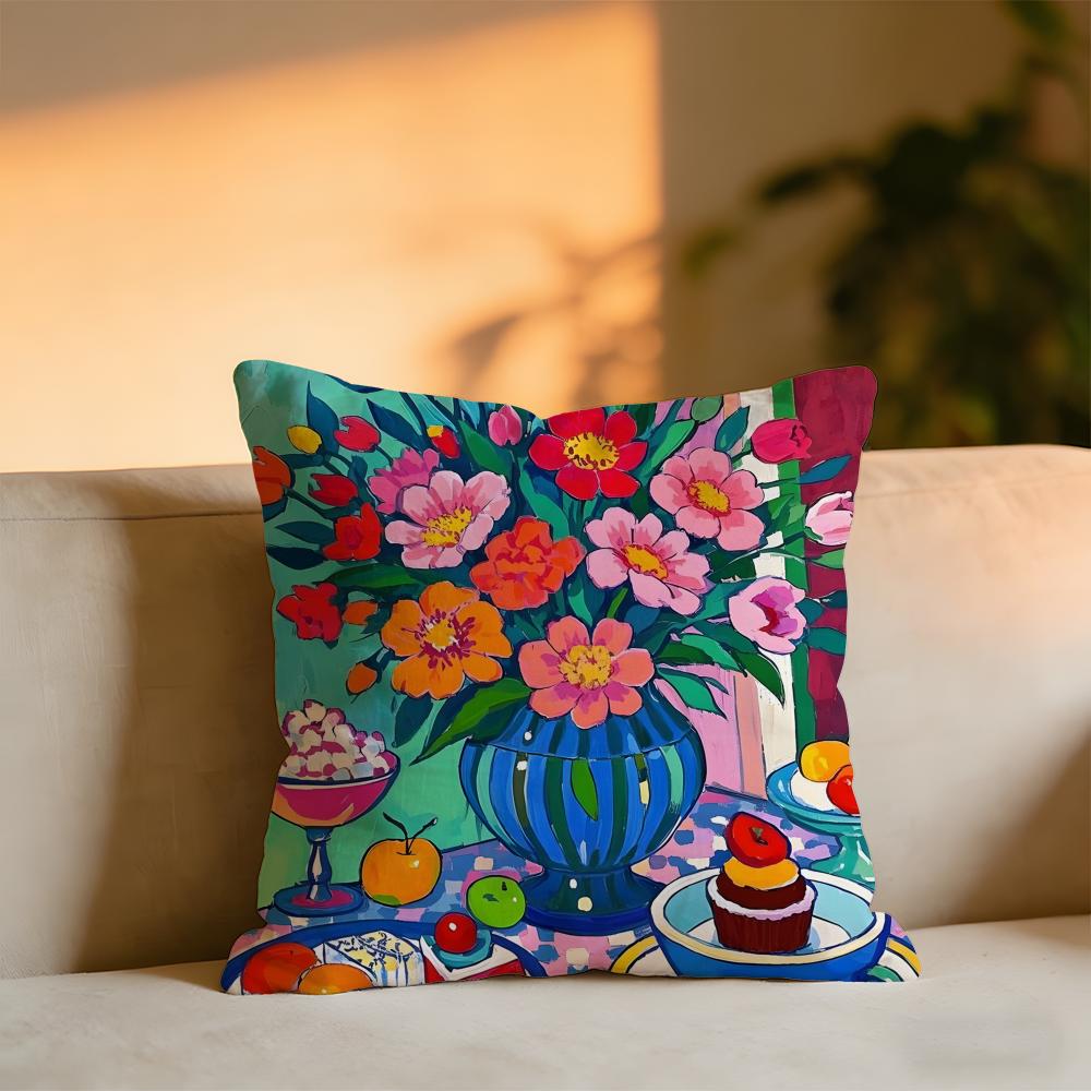 

Dopamine Afternoon Tea Cushion Cover Cozy Velvet Throw PillowSoft Warm Cushion For Sofa Bed 30x30 cm