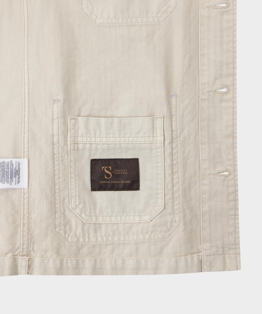 Brooks Brothers Cotton Chore Jacket (Beige) (Bbotmbg103)