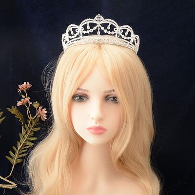 Hair Accessories Retro Palace Bohemian Style Alloy Rhinestone Wedding Dress Bridal Tiara Crown