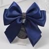 Elegant Bowknot Net Bun Hair Cover Multiple Colors Net Bun Snood Spring Clip  Vocational Work