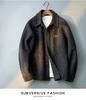 Men's 2025 Autumn/Winter Woolen Coat - New Lapel Wool Jacket, High-End Feel, Loose Fit.
