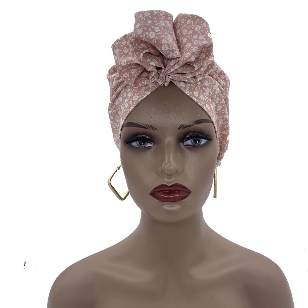 New Floral Printed Bohemian Women Turban Cap Ladies Headwrap Beanies Muslim Headscarf Bonnet Female Head Wraps Turbante Mujer