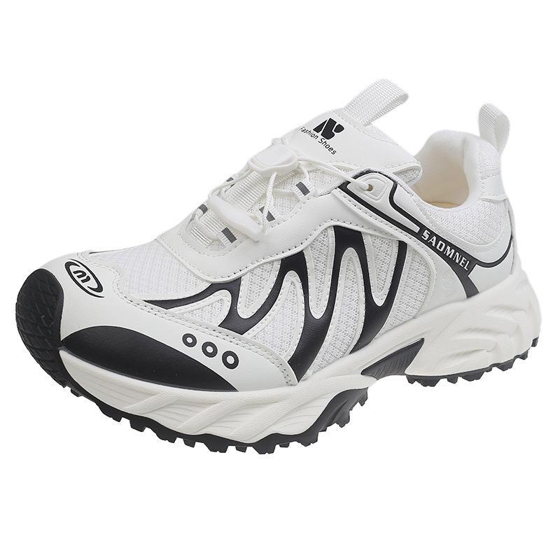 

Женские кроссовки «папины кроссовки» инс тренд супер огонь сетка шнуровка толстая подошва увеличивающие рост маффины показывающие маленькую ножку уличный досуг спорт женская обувь 40 чёрный