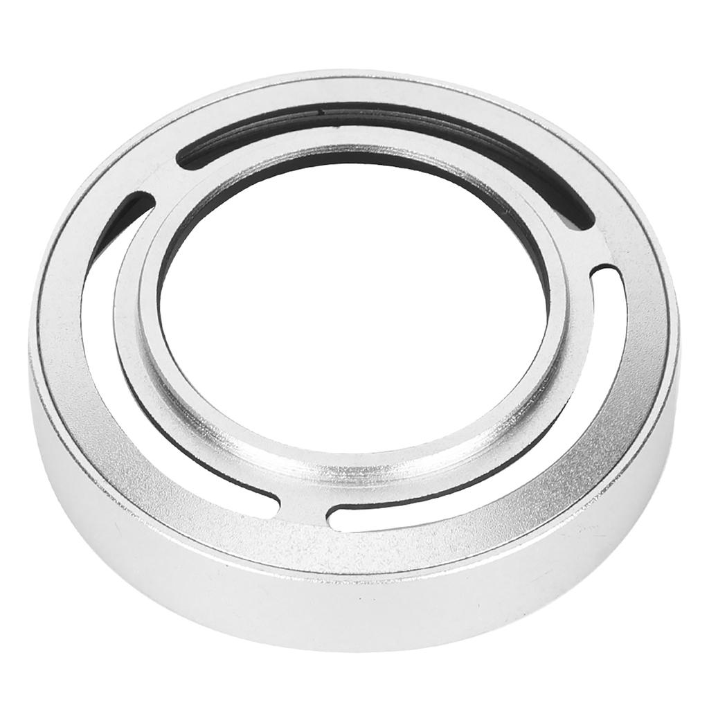 LH Beautiful Appearance Hollow Metal Compact Detachable Camera Lens Hood for Fuji CelsiusX20CelsiusX30(Black )