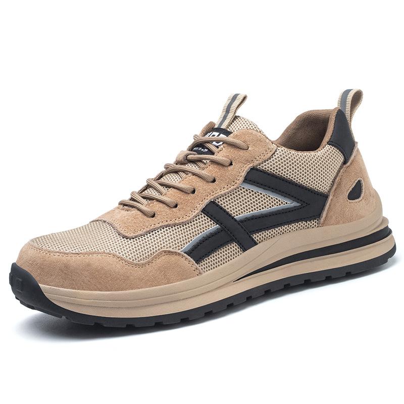 

Мужская рабочая обувь, кевларовая со стальным чехлом, резиновая подошва, устойчивая к ударам и проколам 46