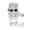 Transparent Hamster Water Bottle Holder Acrylic Sturdy Magnetic Base Holder Wall-mounted Without Bottle Small Pet Kettle Holder
