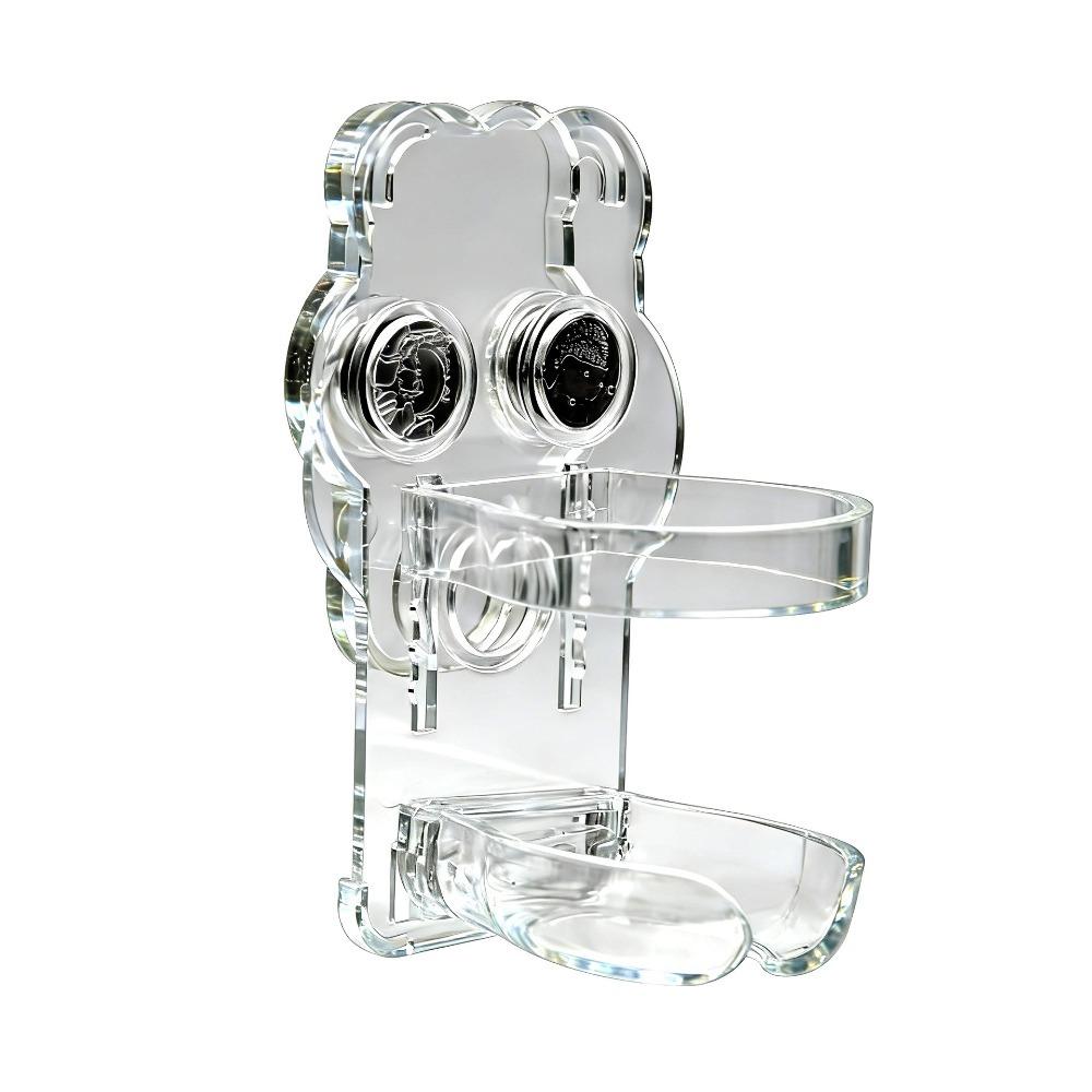 Acrylic Magnetic Base Holder Transparent Water Dispenser Stand Pet Cages Acrylic