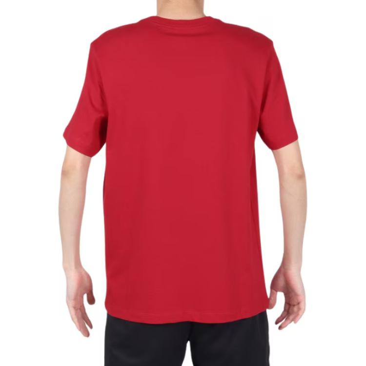 Jordan Logo Pattern Round Neck Pullover Soft Comfortable Short Sleeve T-Shirt Men T-Shirts Red DC7486-687