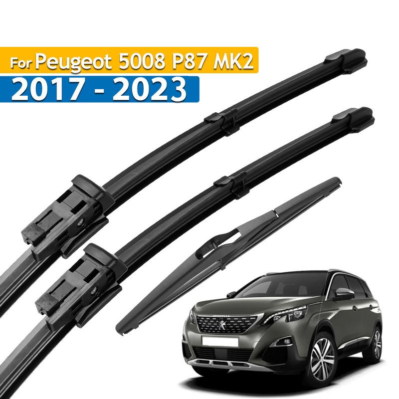 Erick s Wiper LHD Front & Rear Wiper Blades Set For Peugeot 5008 P87 2017 - 2023 Windscreen Windshield Clean Window Rain Brush