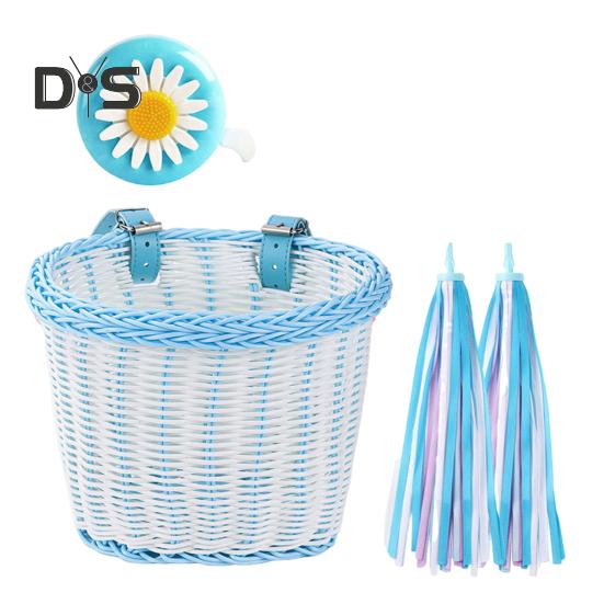 Fahrrad-Vorderkorb mit verstellbarem Riemen, große Kapazität, starker, belastbarer Fahrrad-Lenkerkorb, wasserdichter Fahrrad-Aufbewahrungskorb