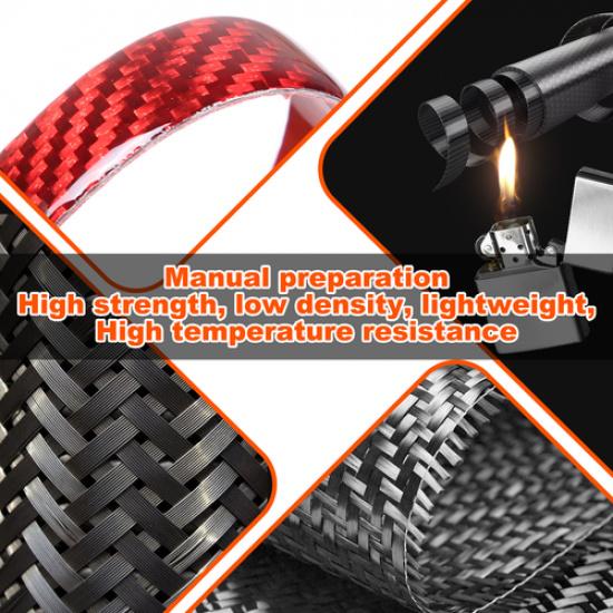 Red Carbon Fiber Dashboard Center Lower Trim Sticker For Subaru Crosstrek 23+