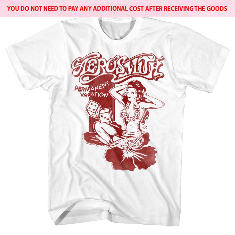 

Vintage Aerosmith Band Permanent Vacation White S5XL Shirt BB492 Unisex T-Shirt XXXL