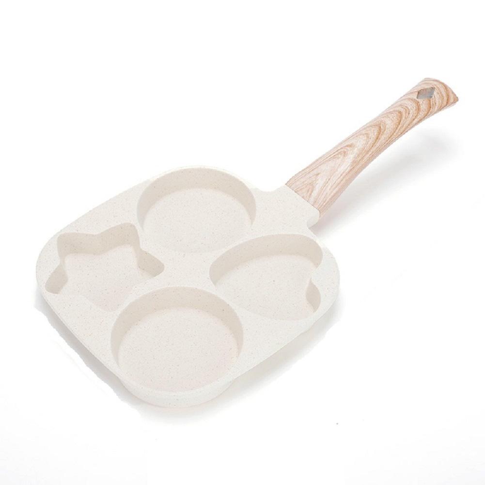 4-Hole Frying Pot Pan Thickened Omelet Pan Non-stick Egg Pancake Steak Pan Cooking Egg Ham Pans Breakfast Maker Cookware Pan