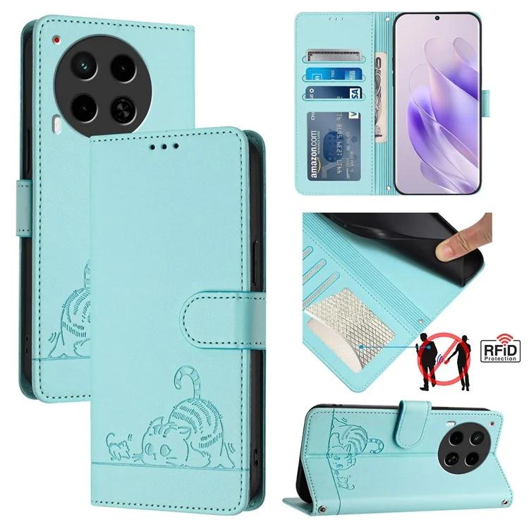 

Imprinting Series-9 for TECNO Camon 30 4G Camon 30 5G Leather Case RFID Blocking