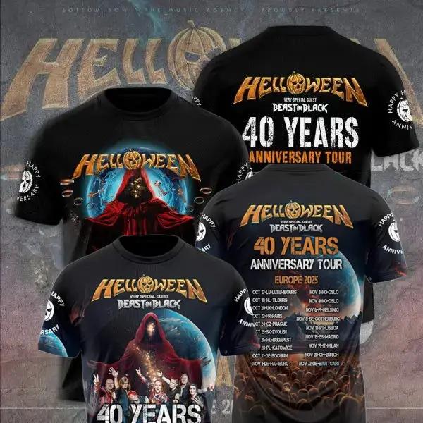 2026 Klasiskā roka Helloween T-krekli Vīriešu