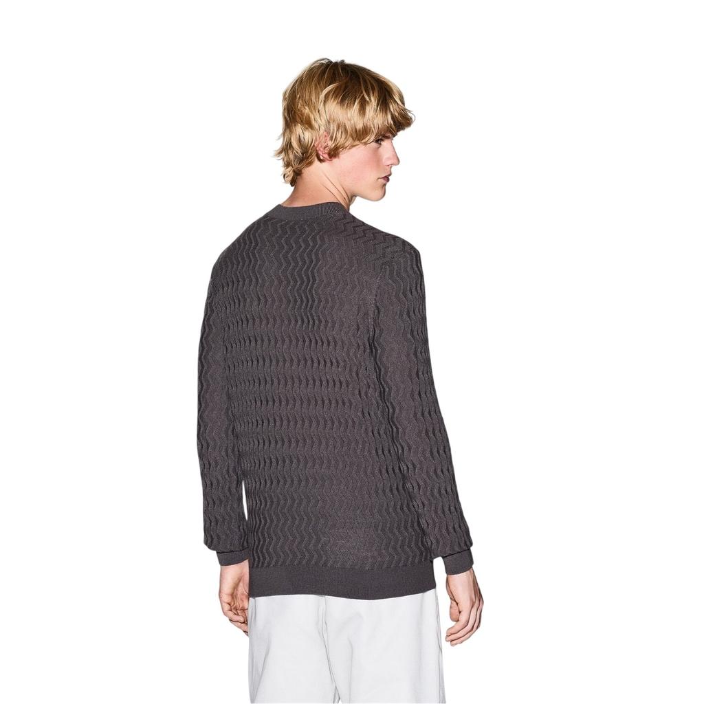 Armani Exchange Mens Textured Knit Pullover