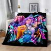 Fantasy Sword Dance Party Blanket Soft & Cozy Suitable for Seaside Bedding Office Chair for All Seasons Playful Design