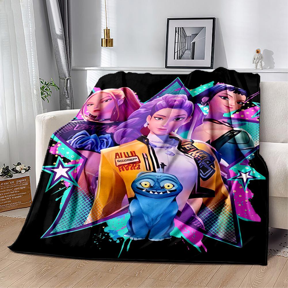 Fantasy Sword Dance Party Blanket Soft & Cozy Suitable for Seaside Bedding Office Chair for All Seasons Playful Design