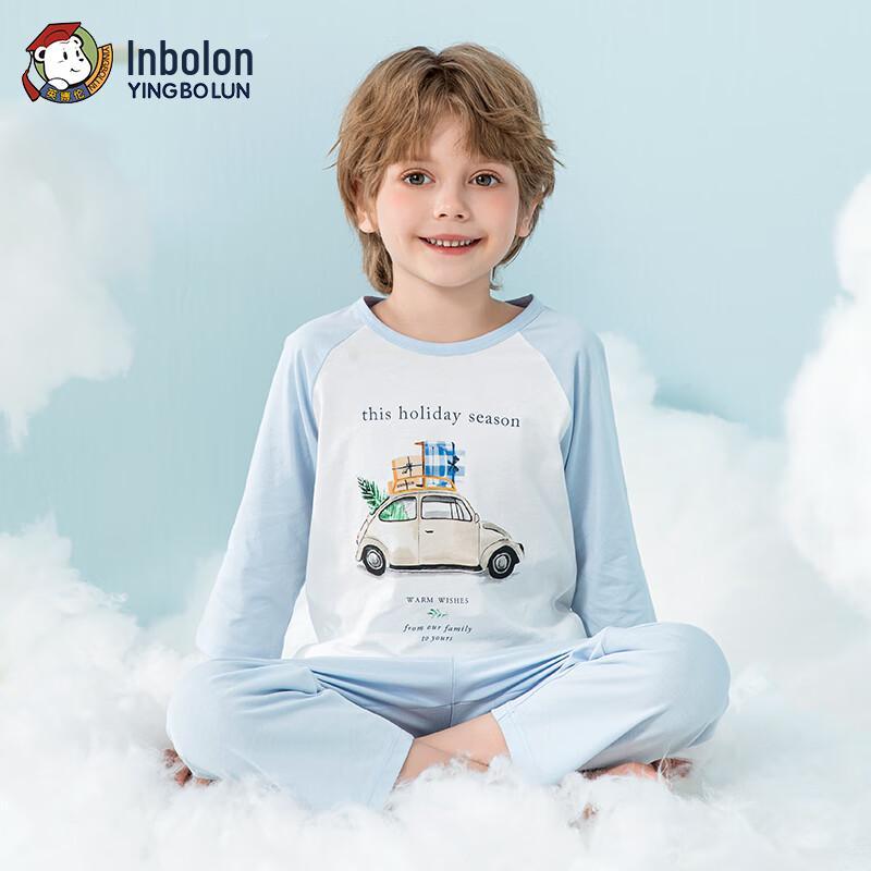 Emblun Boy s Lightweight Cotton Spring/Summer Pajama Set 130