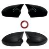 1 Pair OX Horn Wing Mirror Cover Shell Case Trim Add On Side Rear View Mirror Cap tools Car Accessories For Fiat 500 2007-