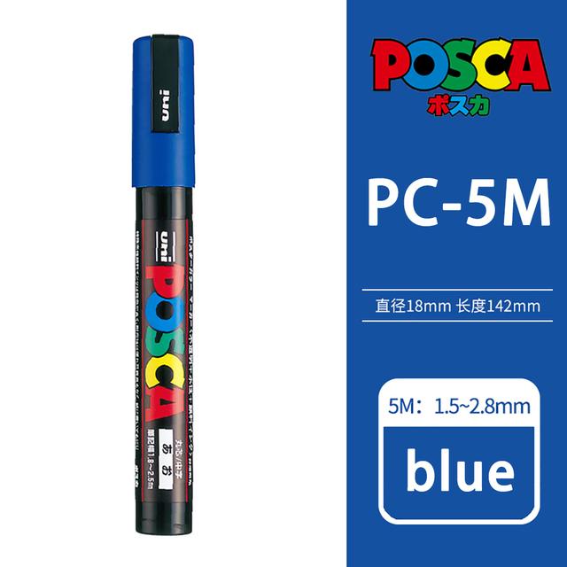 Uni POSCA Marker Farbstift, 39 Farben PC-5M/44 PC-3M/36 PC-1M, Acryl Steinmalerei Zeichnen Graffitti Marker Kunstbedarf