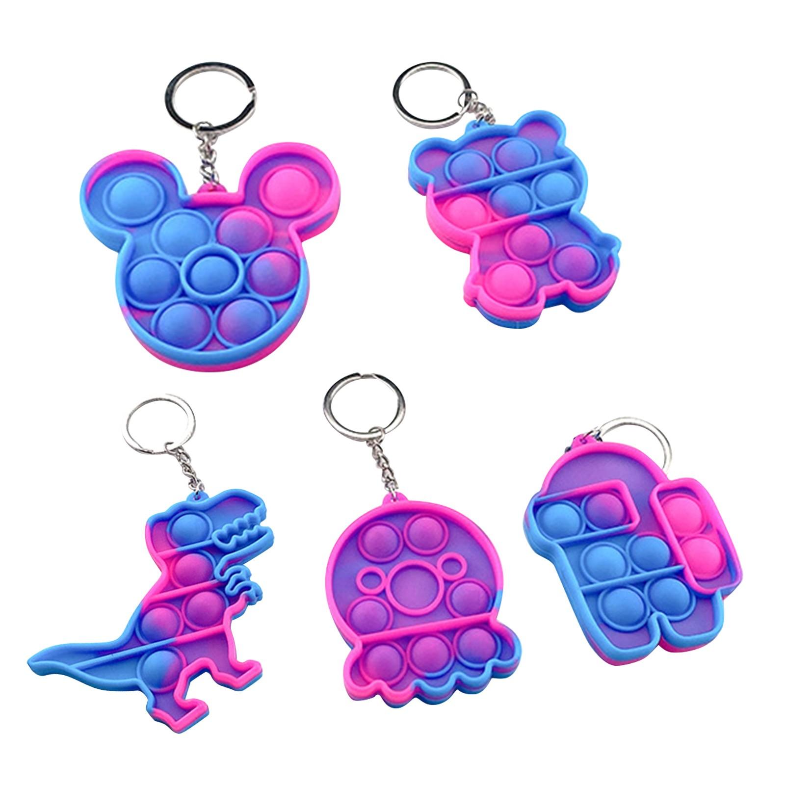 

5pc Silicone Sensory Decompression Desktop Puzzle Decompression Toy