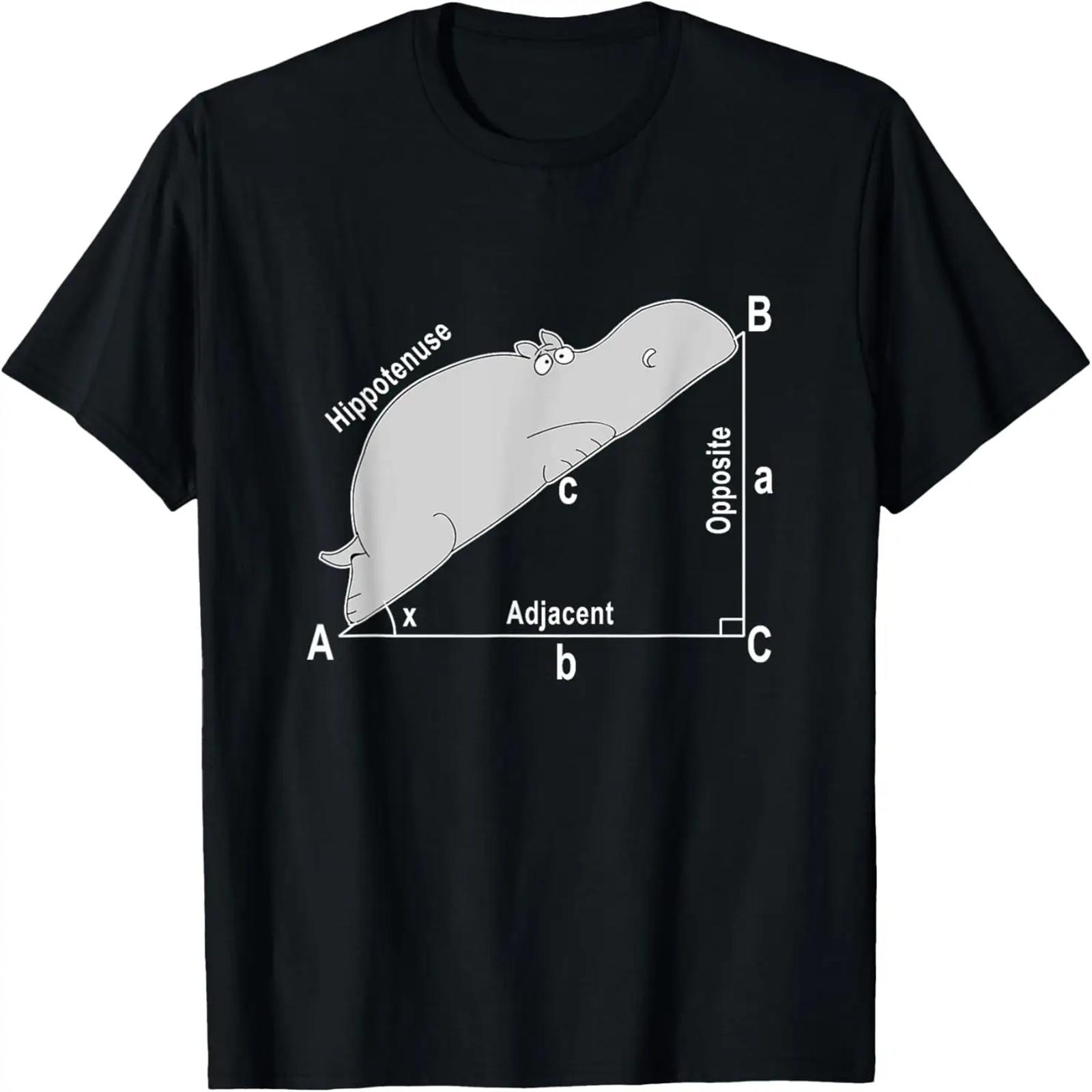 

Hippo Math Analytical Funny Sarcasm Humor Teacher T-Shirt XXXXXL чорний