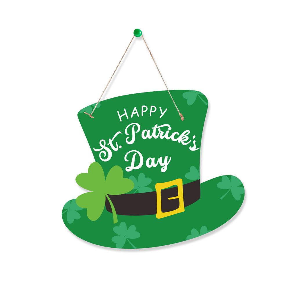 Quality Luck Leaves Door Sign Add Vibrantly Holiday Spirits to Porch or Entryway Irish Hanging Door Decorations