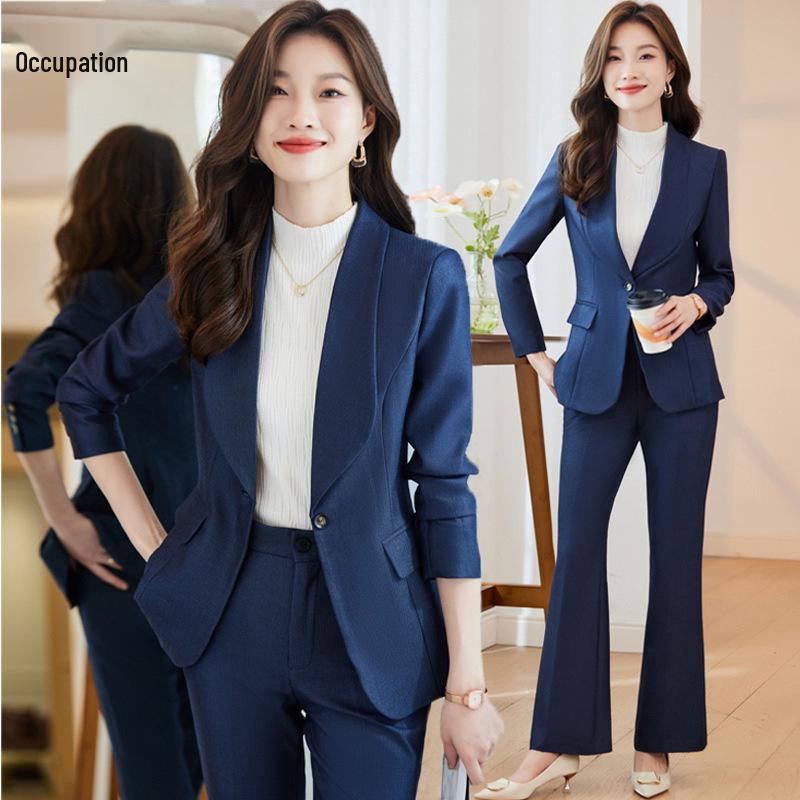 

Women s High-End Wide-Leg Pants Suit, New Chinese Style for Spring and Autumn XL