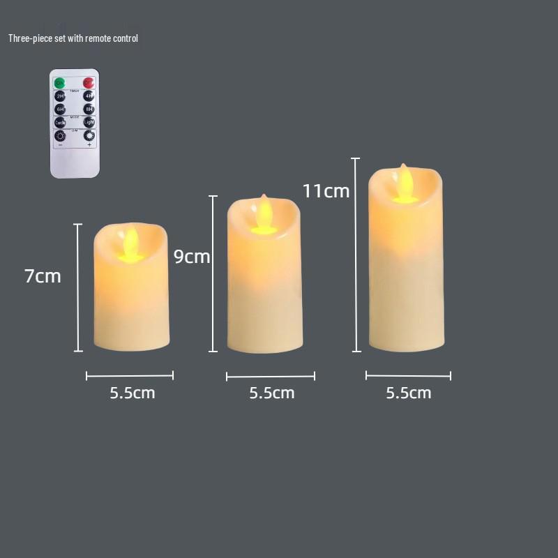 LED Swing Flame Candle: Slanted Mouth Design for Weddings, Cafes, Clubs, and Decor