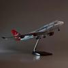 1/200Diecast Airplanes B747 Virgin Atlantic Plane Toy Model 47CM Aircraft British Airline W Light and Wheel Landing Gear
