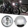 Motorcycle Round Headlight Retro Style Head Lamp Modification Fits for CG125 GN125 Electroargenture