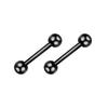 1/16 pairs Black Punk Stainless Steel Women Men Hoop Earrings Small Trendy Round Cross Pendants Jewelry Accessories Earrings3