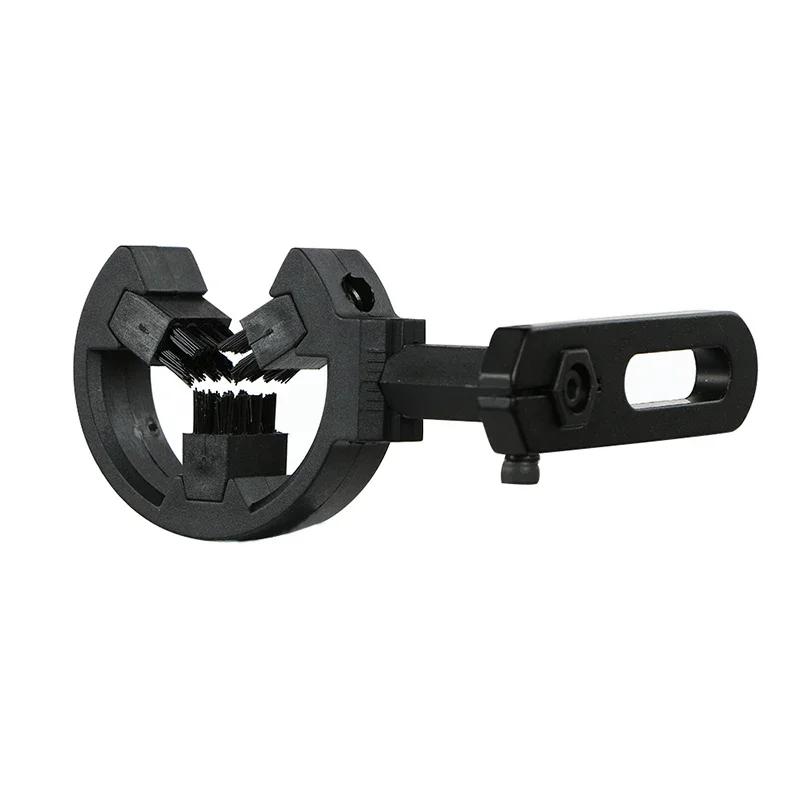 

Brush Arrow Rest Capture Type - Spring-Loaded for Compound/Recurve Bow, Ambidextrous Alloy Bowfishing Accessory чорний
