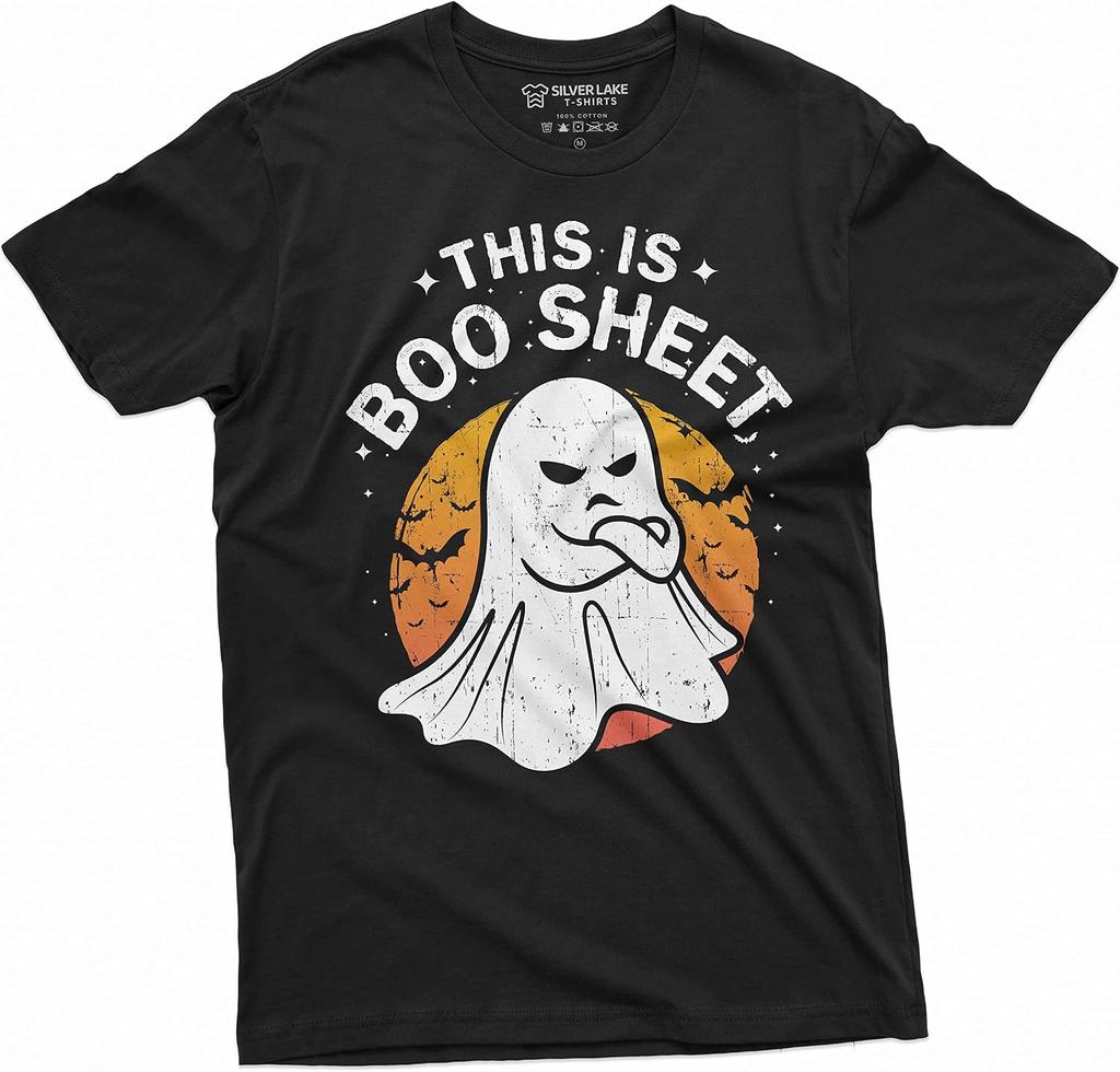 Halloween Funny This Is Boo Sheet T-Shirt Costume Womens Mens Unisex Tee
