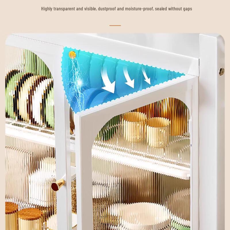 Multifunctional Double-Layer Kitchen Dish Drying Rack with Storage