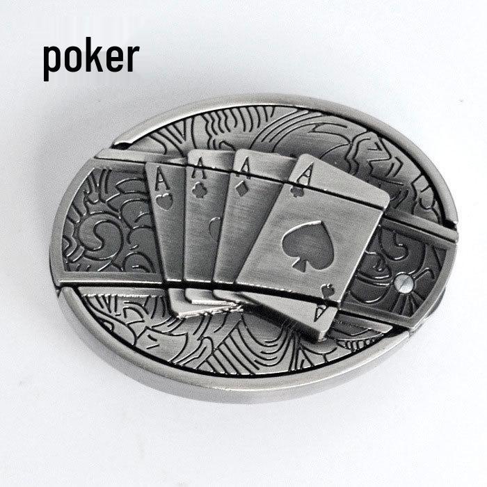 Pánský punkový opasek s nožem: Kůže, Slitinová přezka, Všestranná čelenka, Sebeobranný doplněk