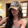 Duckbill Modern Cap Striking Embroidery For Fashion Women Forward