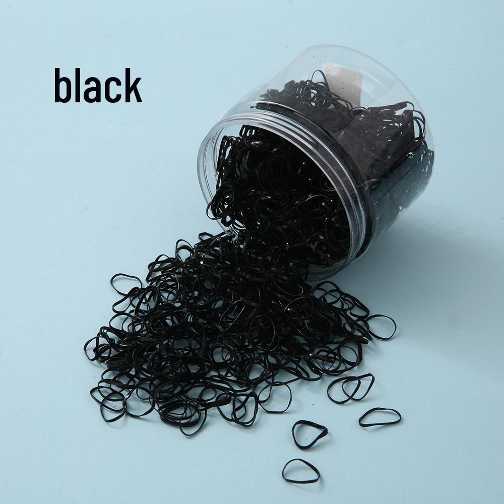 1000-Piece Children's Mini Hair Ties - Gentle, Non-Damaging Elastic Bands for Girls