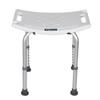 Rectangular Shower Stool Bath Aid Seat Chair Without Back Adjustable Height